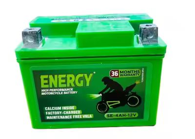 ENERGY 4Ah 12V Motorcycle/Scooter Battery for Honda Dio, Activa, Shine & Hero Splendor