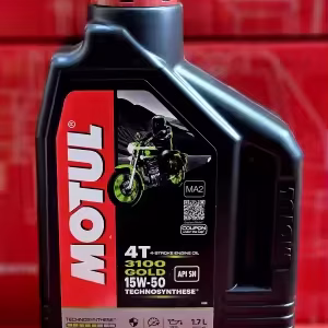 Motul 3100 Gold 15W-50 4T Semi-Synthetic Motorcycle Engine Oil – 1.7L