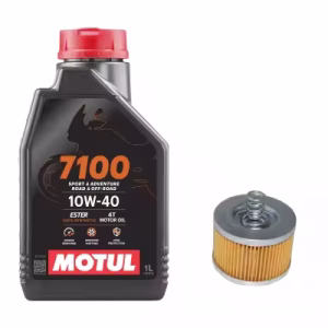 Motul 10W40 Fully Synthetic Engine Oil with Oil filter for Yamaha Fz v1/V2/V3