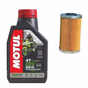Motul 20W50 3100 Gold Semi synthetic engine oil with oil filter for Ns200