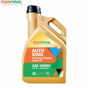 Control Lubricants Auto King API SL SAE 20W50 Premium Quality Three Wheeler Engine Oil